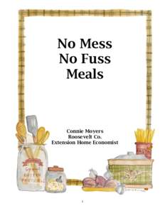 No Mess No Fuss Meals Connie Moyers Roosevelt Co.
