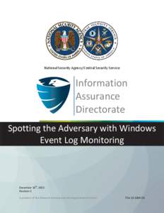 Spotting the Adversary with Windows Event Log Monitoring