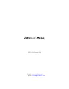 CNStats 3.4 Manual  © 2008 