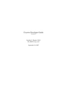 Coyotos Developer Guide Version 0.1 Jonathan S. Shapiro, Ph.D. The EROS Group, LLC September 10, 2007