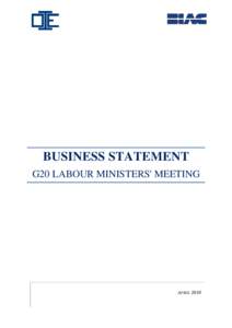 Microsoft WordIOE-BIAC Business Statement to the G20 Labour Ministers Meeting _Final 1_.doc