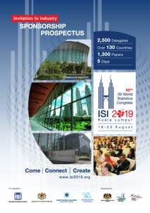 ISI WSC 2019 Sponsorship and Exhibition Prospectus