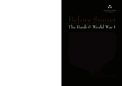 Before Sunset: The Bank & World War I