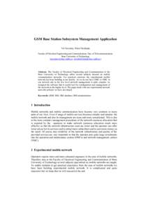 GSM Base Station Subsystem Management Application.