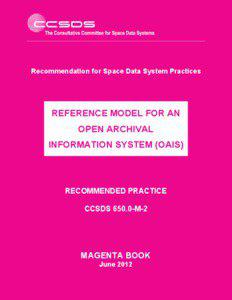 Recommendation for Space Data System Practices  REFERENCE MODEL FOR AN
