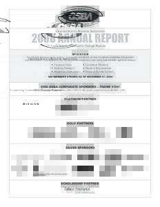 Greater Seattle Business Association[removed]ANNUAL REPORT Connecting Community Through Business MISSION