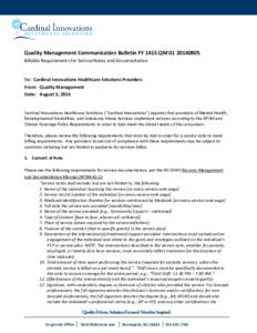 Communication Bulletin Fy 1314 QM[removed]2nd Quarter Incident Report Submission Reminder