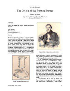 Ask the Historian  The Origin of the Bunsen Burner