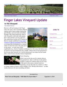 Finger Lakes Grape Program  September 3, 2014 In The Vineyard Hans Walter-Peterson