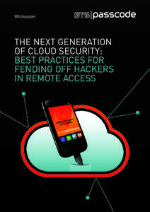 Whitepaper  The Next Generation of Cloud Security: Best Practices for Fending off Hackers