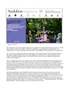 Microsoft Word - Audubon Magazine - September 2013