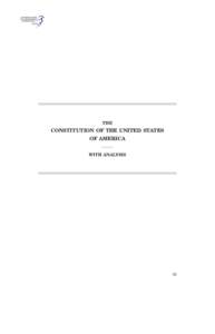 THE  CONSTITUTION OF THE UNITED STATES OF AMERICA WITH ANALYSIS