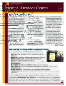Medical Devices Center Newsletter Edition 1 Volume 2 July 2015