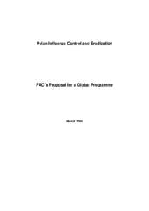 FAO's Proposal for a Global Programme - March 2006