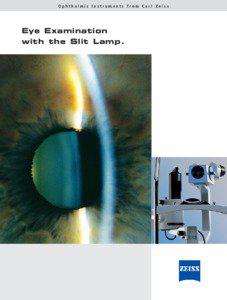 Ophthalmic Instruments from Carl Zeiss  Eye Examination