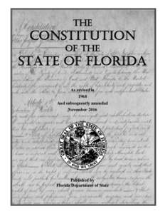 THE  CONSTITUTION OF THE  STATE OF FLORIDA