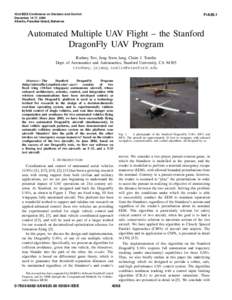 Automated Multiple UAV Flight -- the Stanford DragonFly UAV Program