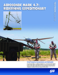 STANAG / Textron / AAI / Military / Unmanned aerial vehicles / Aircraft / Aviation / AAI Corporation Aerosonde / Signals intelligence / AAI Corporation / Aerosonde Ltd