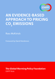 AN EVIDENCE-BASED APPROACH TO PRICING CO2 EMISSIONS Ross McKitrick Foreword by David Henderson