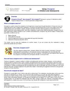 Microsoft Word - Clozapine medication information - Feb 2013.doc