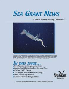 w  Sea Grant News “Coastal Science Serving California”
