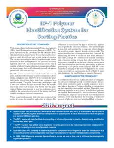 RP-1 Plymer Identification System for Sorting Plastics