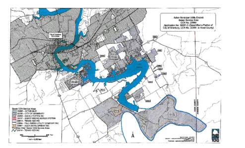 Acton Municipal Utility District Sewer Service Area CCN NoApplication NoC (Decertified a Portion of City of Granbury, CCN Noin Hood County)