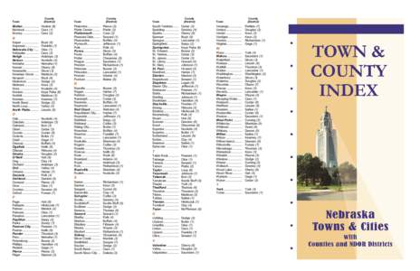 Microsoft Word - (Brochure) Town and Cities with District & County Information.doc