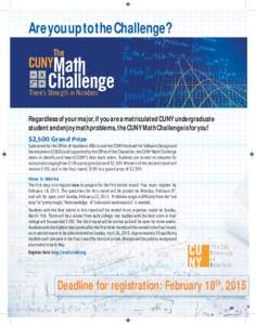 Math Challenge flyer 2014