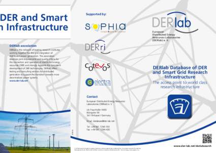 DER and Smart Grid h Infrastructure Supported by:  European