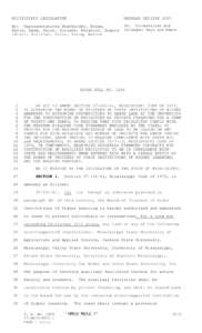 MISSISSIPPI LEGISLATURE  REGULAR SESSION 2007 By: Representatives Weathersby, Brown, Davis, Gadd, Guice, Holland, Peranich, Rogers