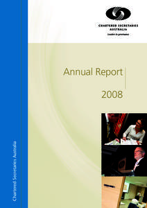 Chartered Secretaries Australia  Annual Report 2008  Contents