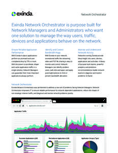 Exinda-Network-Orchestrator
