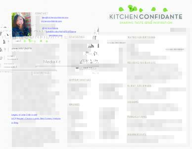 CONTACT email | [removed] web | kitchenconfidante.com phone | [removed]twitter | @kitchconfidante