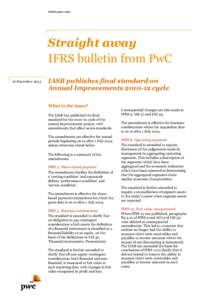 inform.pwc.com  Straight away IFRS bulletin from PwC 16 December 2013