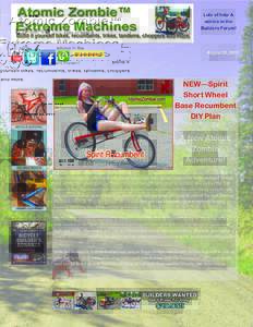 Land transport / Bicycles / Wheeled vehicles / Recumbent bicycle / Timberwolf / Three-wheeler
