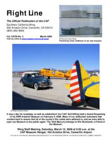 Flight Line The Official Publication of the CAF Southern California Wing 455 Aviation Drive, Camarillo, CA[removed]0064 Vol. XXVIII No. 3