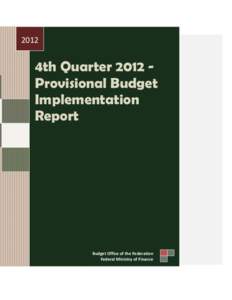4th QuarterProvisional Budget Implementation Report