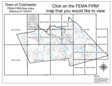 Town of Colchester  Click on the FEMA FIRM map that you would like to view  FEMA FIRM Map Index