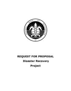 REQUEST FOR PROPOSAL Disaster Recovery Project Table of Contents 1.0