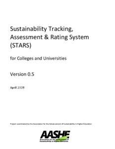 Sustainability Tracking, Assessment & Rating System (STARS)