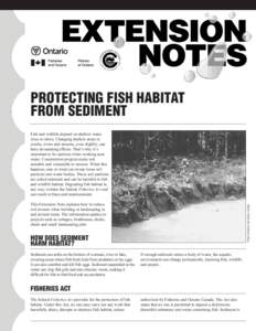 Protecting Fish Habitat from Sediment