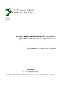 ISSN on lineMulheres na elite partidária brasileira: uma análise exploratória das Comissões Executivas estaduais