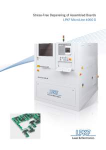 Stress-Free Depaneling of Assembled Boards LPKF MicroLine 6000 S Laser Depaneling – Closer to the Edge The LPKF MicroLine 6000 S helps to significantly improve the process control in PCB depaneling
