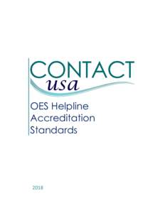 OES Helpline Accreditation Standards 2018