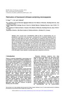 MATEC Web of Conferences 4, DOI:   matecconf  C Owned by the authors, published by EDP Sciences, 2013