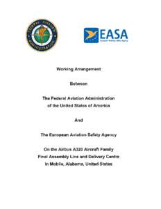 EASA  European Aviation Safety Agency Working Arrangement