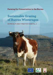 Farming for Conservation in the Burren  Sustainable Grazing of Burren Winterages Burrenlife BesT pracTice guide no. 3