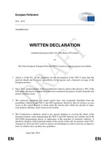European ParliamentWRITTEN DECLARATION