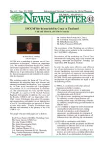 NEWSLETTER 43  NoSep. 25, 2006 International Steering Committee for Global Mapping
